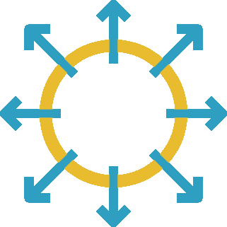 A graphic illustrating scalability